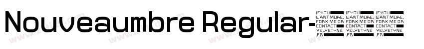Nouveaumbre Regular字体转换
